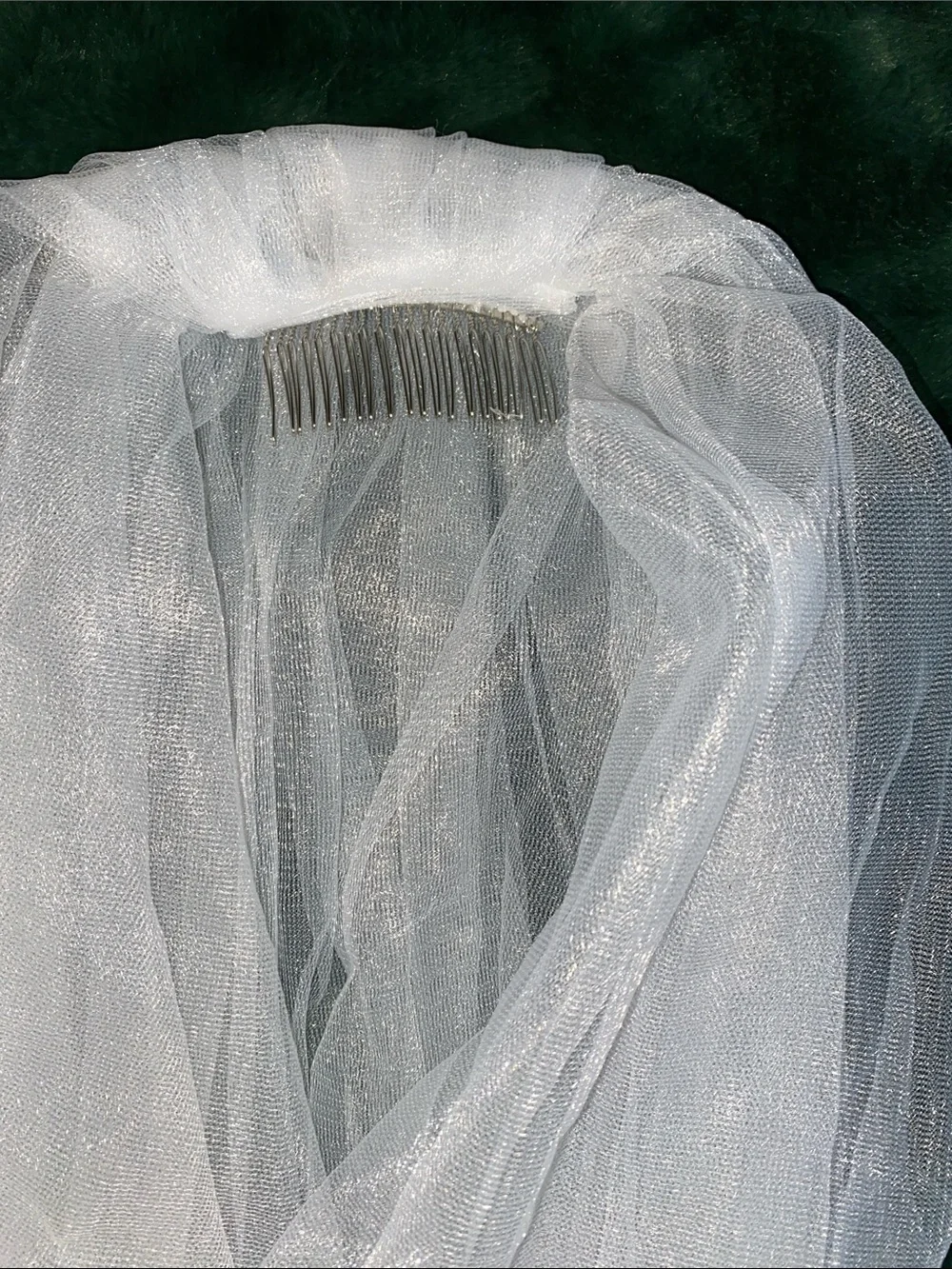 Bride Tote, Sash, Veil & Pouch Set in White and Gold